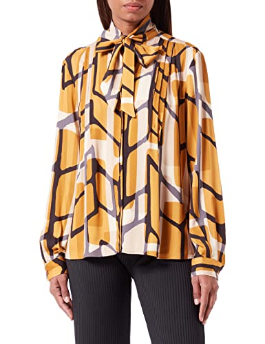 Sisley Koszulka damska 5Q12LQ02X, beżowa i czarna 75C, L