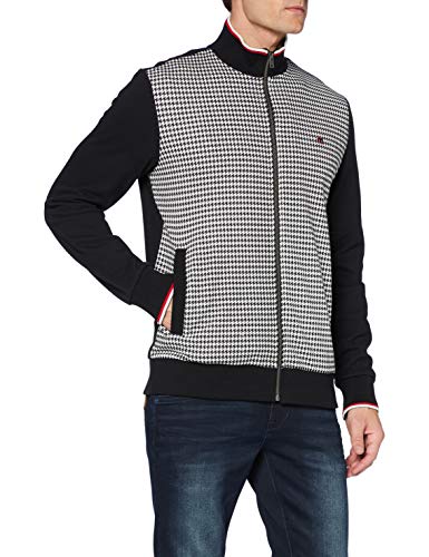 merc Męski płaszcz Willow Doogtooth Track-top, Negro (, XL