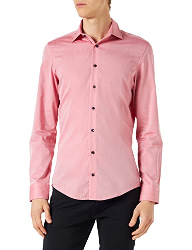 Seidensticker Męska koszula biznesowa, czerwony, 38 PL