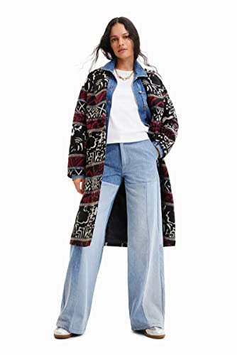 Desigual Płaszcz damski, Czarny, XS