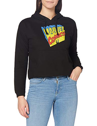 Marvel Damski sweter z kapturem, czarny, S