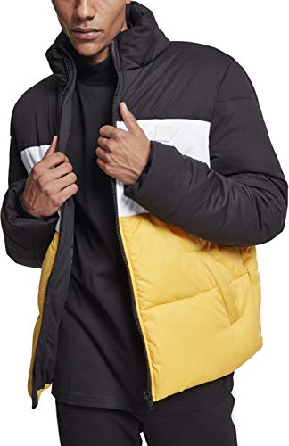Urban Classics Kurtka męska, Multicolour (Blk/Chromeyellow/Wht 01337), L