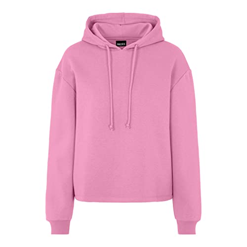 PIECES Damska bluza z kapturem Pcchilli Ls Noos Bc, Begonia Pink, S