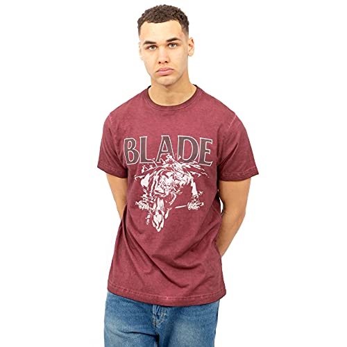 Marvel Męski T-shirt z dzianiny, burgund, XXL