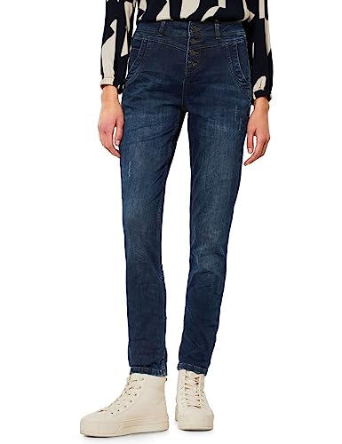Street One Damskie spodnie jeansowe A375890 Loose, Brilliant Indigo wash, W25/L32, Brilliant Indigo Wash, 25W / 32L