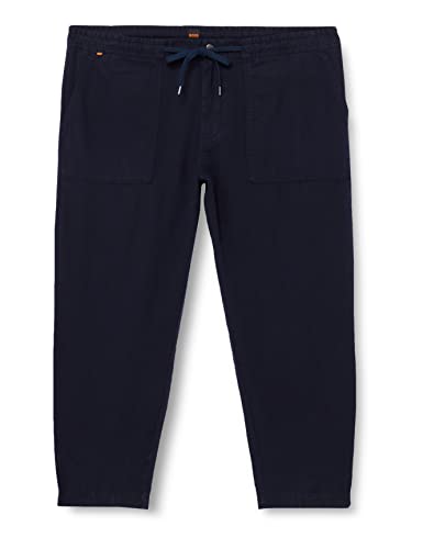 BOSS Sisla-pp Płaskie Pakowane spodnie Męskie, Dark Blue404, 52