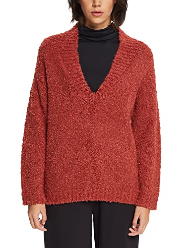 ESPRIT Damski sweter 092EE1I301, 805/TERRACOTTA, L