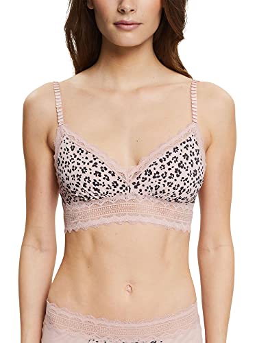 ESPRIT Damski biustonosz Valentine z nadrukiem RCS Soft Bra, Old Pink 3, XS