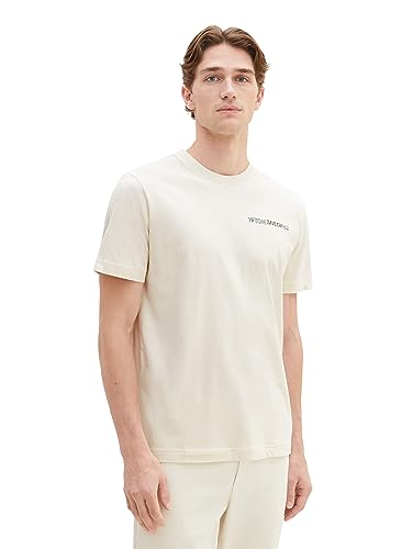 TOM TAILOR T-shirt męski, 18592 – Vintage Beige, S