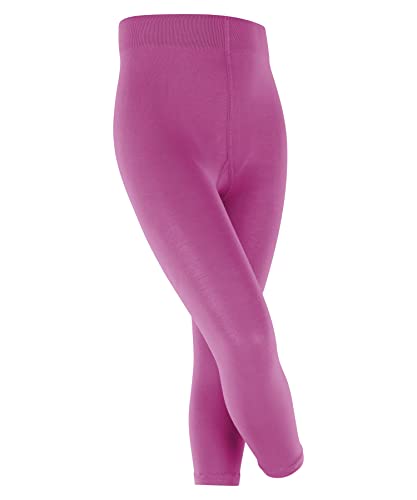 FALKE Unisex dziecięce legginsy Cotton Touch, oddychające, ekologiczne, eleganckie, gładkie, bez ucisku, komfortowy ściągacz, antypoślizgowe, wytrzymałe, 1 sztuka, różowy (Gloss 8550), 110-116