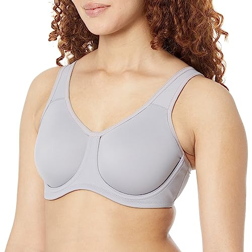 Wacoal Damski biustonosz sportowy z fiszbinami, Szary liliowy z Zephyrem, 70L