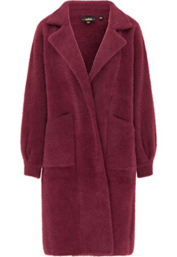 usha BLACK LABEL Płaszcz damski 1530999, czerwony (Weinrot), M