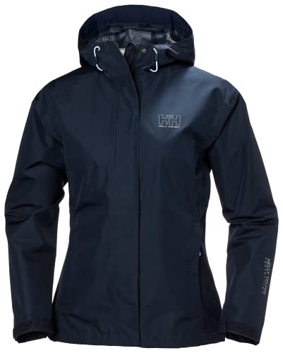 Helly-Hansen damski Seven J wodoodporny wiatroodporny oddychający płaszcz przeciwdeszczowy kurtka płaszcz, 598 granatowy, 5XL