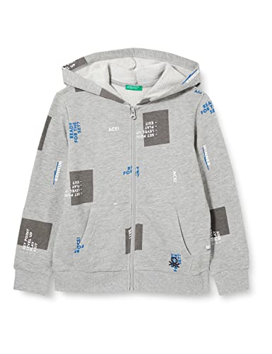 United Colors of Benetton Bluza chłopięca, Grigio a Fantasia 65n, S