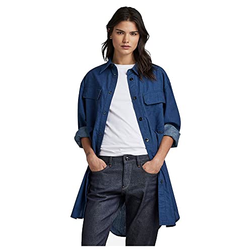 G-STAR RAW Damska bluza G-Star Denim Hoodie Sweater Pullove koszula niebieska, L, niebieski, L