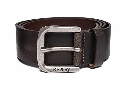 Replay pasek męski, brązowy (Black Brown 128)