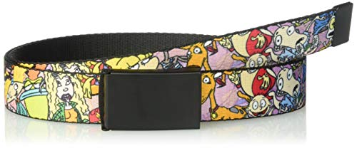 Nickelodeon Męski pasek Buckle-down Web Belt Nick 90's Rewind 1,25