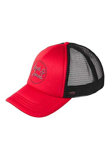 JACK & JONES Męska czapka Jacdennis Trucker Cap, czerwony (True Red), jeden rozmiar