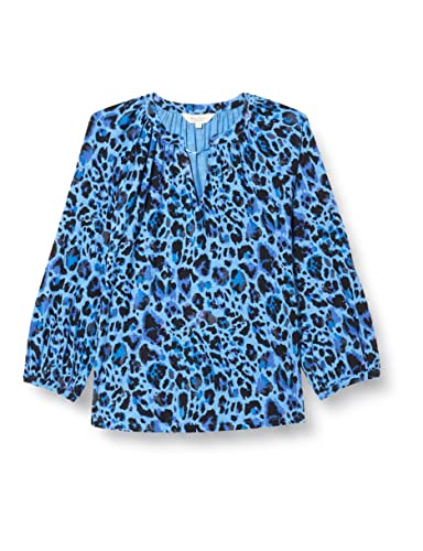 Koszulka Part Two MileaPW TS Relaxed Fit 3/4 Sleeve, niebieska czapka Leo Print, XS damska, Niebieska czapka Leo Print, XS