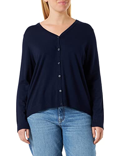 ONLY CARMAKOMA Women's CARLADY LS Kardigan KNT kurtka dzianinowa, morska niebieska, 48, Maritime Blue, 48 Duże rozmiary