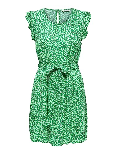 Bestseller A/S Damska ONLSOPHIA Life S/L Short Dress WVN NOOS sukienka, First Tee/AOP:COL Flower, XL, First Tee/Aop:col Flower, XL