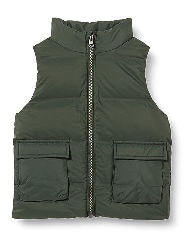 NAME IT Chłopcy NMMMELLOW Puffer Vest TB Kamizelka buforowa, Deep Forest, 110, Deep Forest, 110