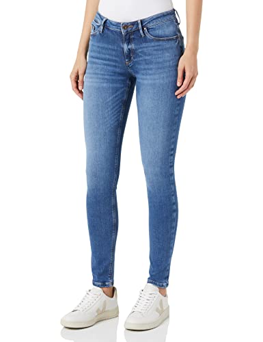 Cross Jeansy damskie Alan Skinny, Mid Blue Washed, 33W / 30L