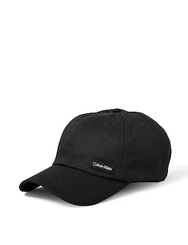 Calvin Klein Męska czapka BB, z podwyższoną naszywką, czarna, jeden rozmiar, Ck czarny, Rozmiar uniwersalny