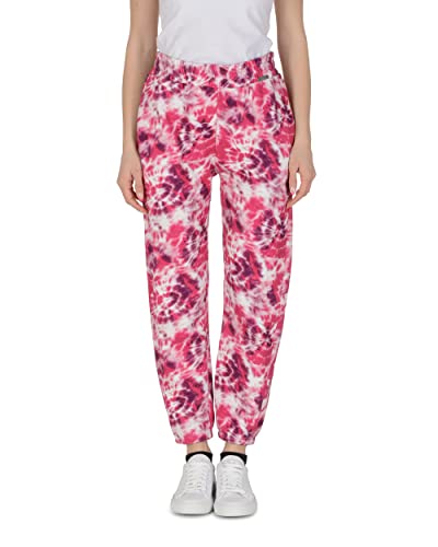 19V69 ITALIA Galaxy Pant Fuksja Multi Casual Spodnie Damskie, Produkt wysokiej, S