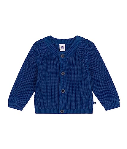 Petit Bateau Baby chłopięcy A089S kardigan, niebieski Incognito, 36 miesięcy, Niebieski Incognito, 3 Lat