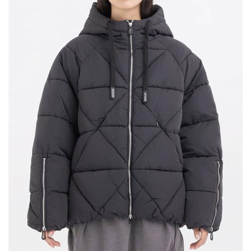 Replay Damska kurtka zimowa oversize, 098 BLACK, M