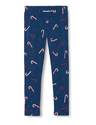 Noa Noa miniature Girl's Mini Girl KlaraNNM legginsy, Print Blue/Red, 146 / 11Y