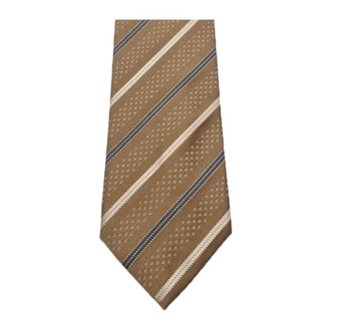 MARCO PASCALI Jedwabne Żakardowe Krawat męski, beżowy, Pala 8 cm