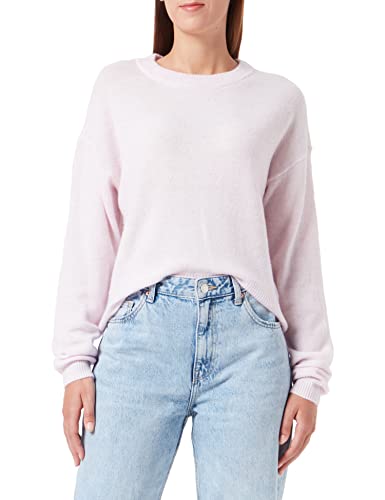 VERO MODA Damski sweter VMVIGGA LS O-Neck Blouse GA NOOS, Lavender Fog/Szczegóły: W. Melange, XL