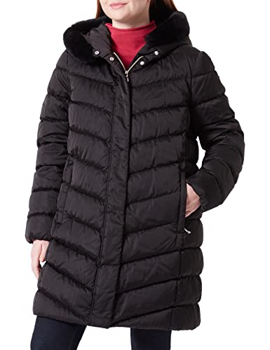 Geox Damski płaszcz w stylu Chloo, czarny, 44