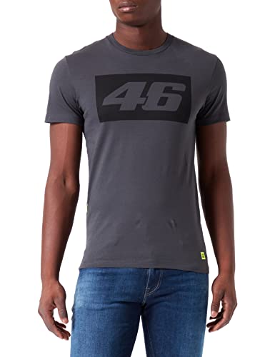Koszulka męska VR 46 Core 46 A Contrast (zestaw 1), Ciemnoszary, XXS