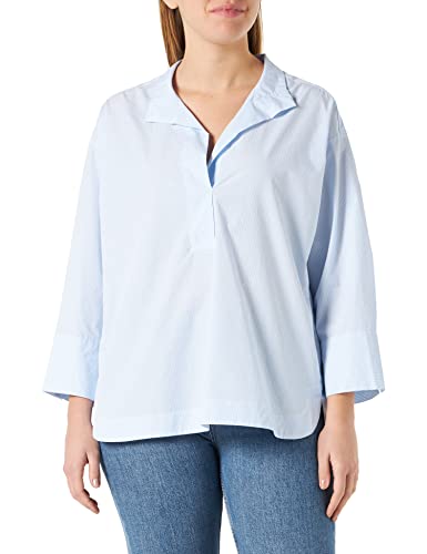GERRY WEBER Edition Damska bluzka 965016-66446, niebieska/ecru/białe paski, 42, Niebieski/ecru/białe paski, 42