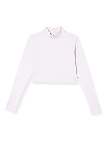 Urban Classics Damska koszulka z długim rękawem Organic Cropped Turtelneck Longsleeve t-shirt, softlilac, L