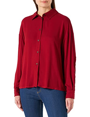 United Colors of Benetton Koszula damska 53b2dq02o, czerwony kardynał 38p, XS