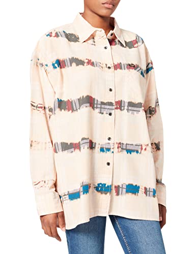 Wrangler Damska koszulka oversize, Almost Mauve, S