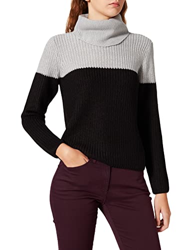 ONLY Onlmantanna L/S Rollneck Ex KNT sweter damski, jasnoszary melanżowy, L