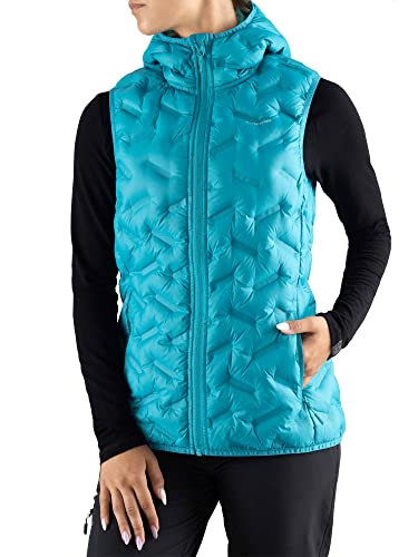 VIKING Aspen kamizelka damska 600/24/6633/0900 z kaczym puchem, lekka, wygodna i ciepła, niebieski, L