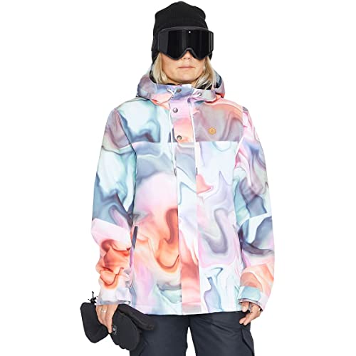 Volcom Damska kurtka Bolt Ins, nadruk przeciwmgielny, XS, Nadruk mgły, XS