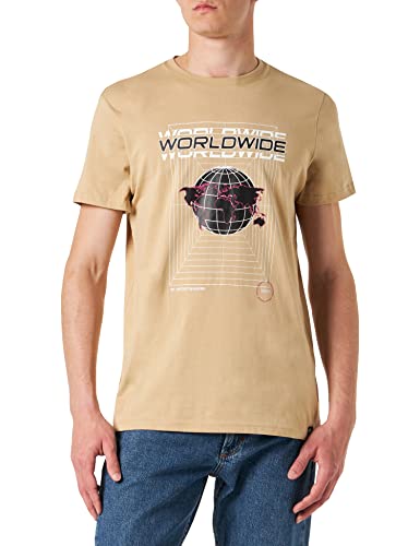 4F T-shirt męski, Tsm029 Tshirt, jasnobrązowy, XL, jasnobrązowy, XL