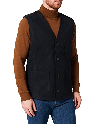 camel active Męska marynarka kamizelka, niebieski (Night Blue), 50