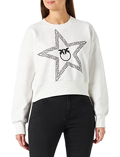 Pinko Mansueto Maglia Felpa Cotone S Henley koszula damska, Z07_bianco Seta, M