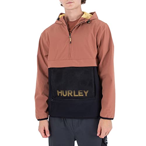 Hurley Męska kurtka parka Phantom+ pakowalna kurtka, rdza, L, Rdza jonowa, L