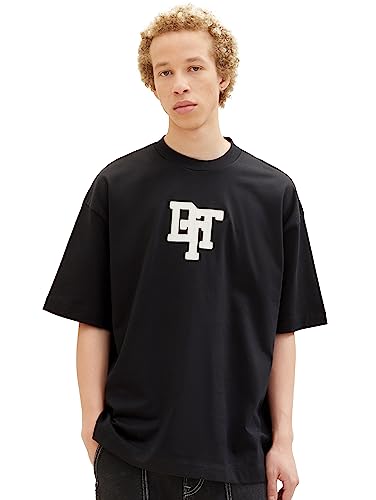 TOM TAILOR Denim T-shirt męski, 2999 - Black, L