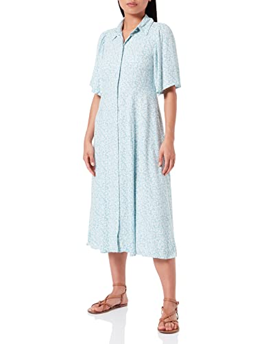 YAS YASSTELLI 2/4 koszulka damska sukienka S Midi sukienka, Sky Blue/AOP:STELLI, L