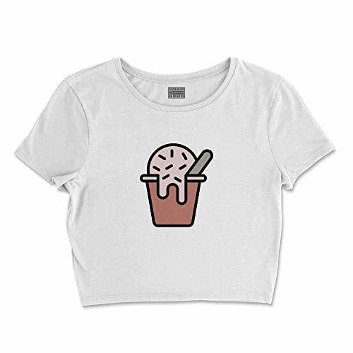 Bona Basics, Damski T-shirt basic, z nadrukiem cyfrowym, 100 bawełny, biały, swobodny, damski top, rozmiar: L, biały, L Krótki